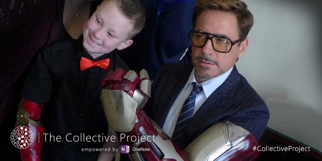Limbitless3D's tweet photo. Wishing the happiest of birthdays to @RobertDowneyJr! Thank you for inspiring our #BionicKids! 🎂🎊 https://t.co/2qegxLVdbb