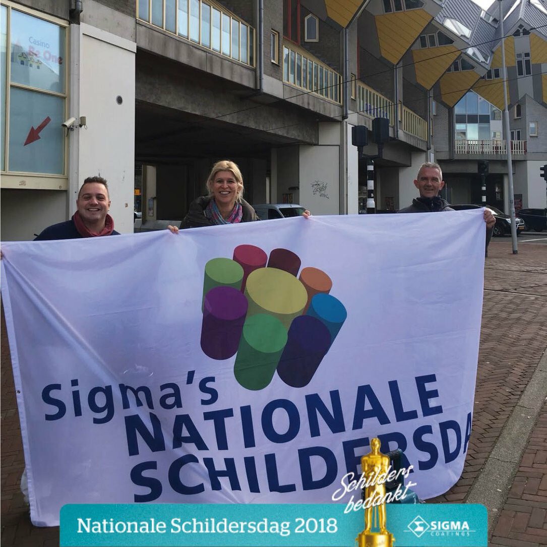VTPVGO's tweet photo. Twee van onze toppers in het zonnetje gezet door @SigmaNL ! #nationaleschildersdag #rotterdam https://t.co/eFLKENlM34