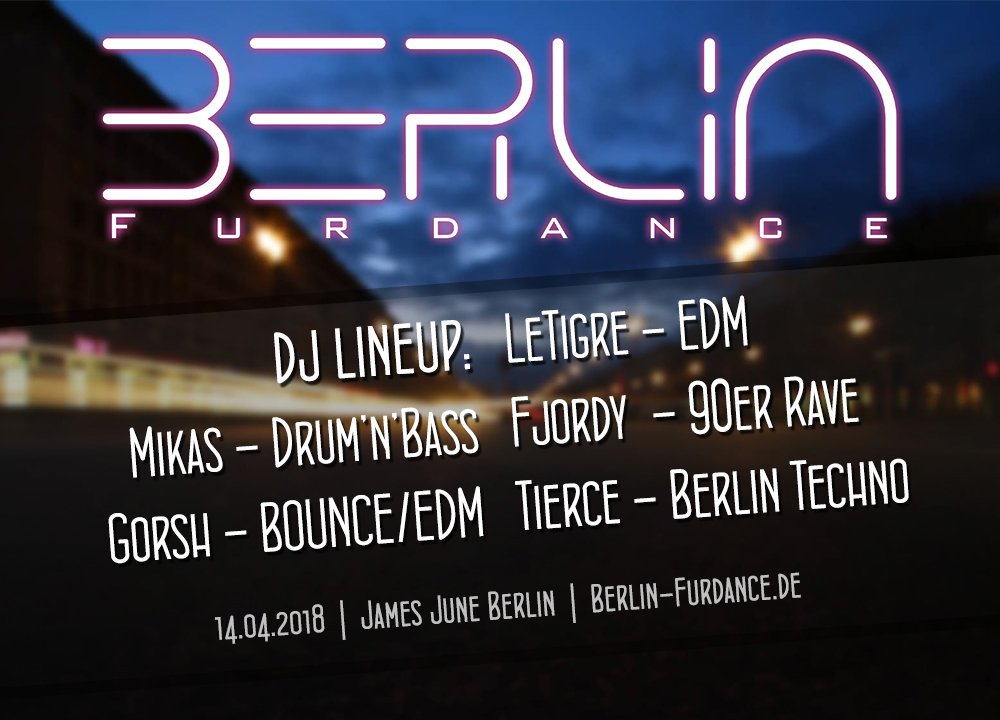 berlinfurdance's tweet photo. Unser Lineup für den Abend steht fest!

Weitere DJs werden zusätzliche auf der "Open Stage" für noch mehr Abwechslung sorgen https://t.co/75v46dgTLT