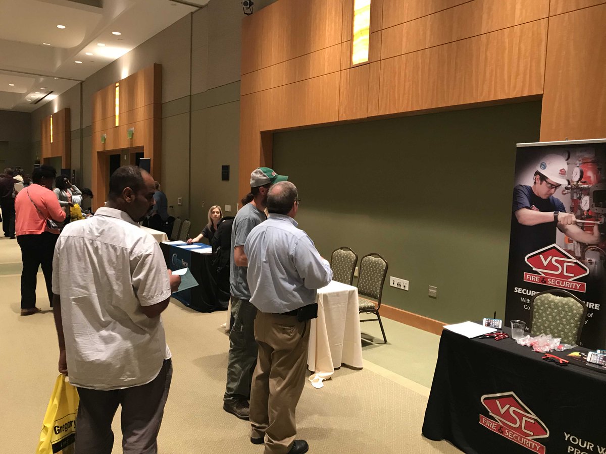 vscfiresecurity's tweet photo. A few captures from our booth at the Trident Technical College career fair!
#vscfiresecurity #firesafety #careers #careerfair https://t.co/rDFq0HVR5h