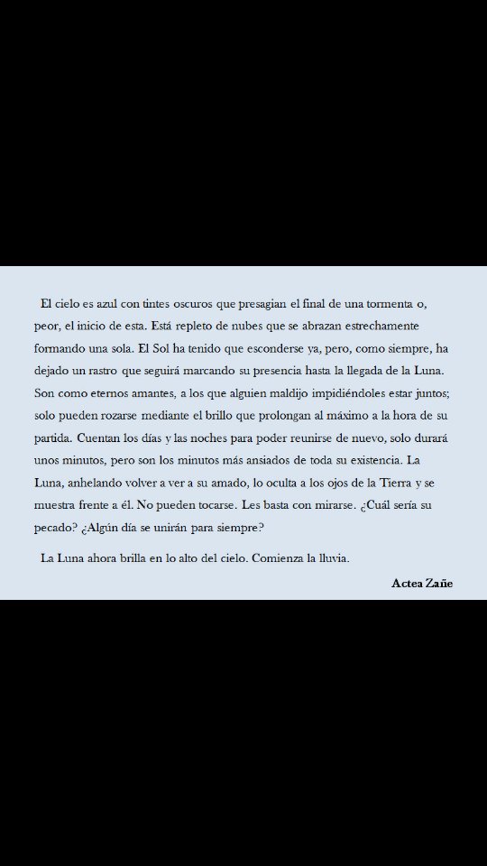 ActeaZane's tweet photo. #microrrelato #acteazañe #eclipse @365Microcuentos #juntos #amor #RETWET #microcuento @Cuentos1000 https://t.co/ShgtPWxoxb