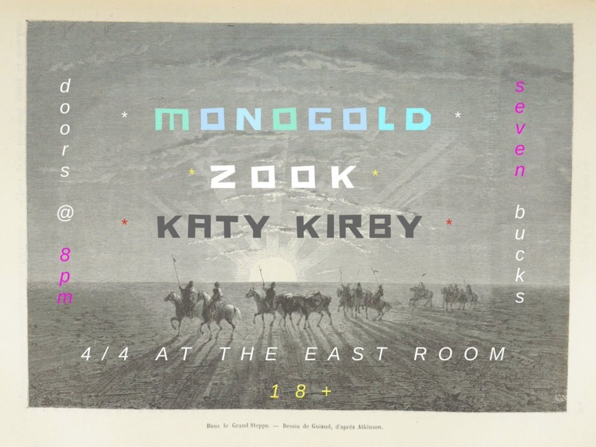 Join <a href="/KatyKirby_/">Katy Kirby</a>, <a href="/Monogold/">Monogold</a>, and #Zook TONIGHT at <a href="/TheEastRoom/">The East Room</a>!! #nativeis #nativenashville #nashvillemusic #musiccity #localmusic
For more info, check out the link below.

bit.ly/2q5HKIF