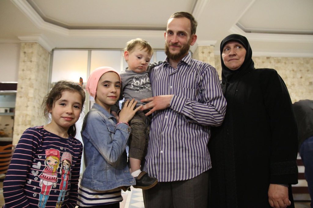 Following the health check, #BabyQasem met with <a href="/Noor_and_Alaa/">Noor And Alaa</a>. #ChildrenOfEasternGhouta