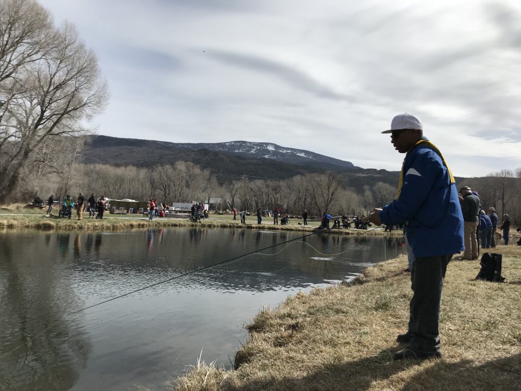 #DeloitteSupports Fly fishing with our veterans at the @DAVHQ @Sports4Vets 2018 #WinterSportsClinic. “If they’re big enough to hook, they’re big enough to cook!” - Ricky, Army vet from VA