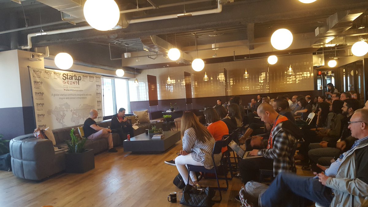 StartUpGrindDFW's tweet photo. Our April #startupgrinddfw guest @joshuabaer from @CapitalFactory is starting his fireside chat now in a special lunchtime session as part of #dfwstartupweek! #DSW18 #dsw18capitalfactory https://t.co/cYmunGTKKJ