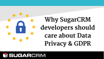 SugarCRM's tweet photo. It may not be what you want to hear, but the reality is that every Sugar developer needs to understand GDPR. Matt Marum explains: https://t.co/xSEBnB0urs #CRMDev #GDPR https://t.co/JlTZAy6erN