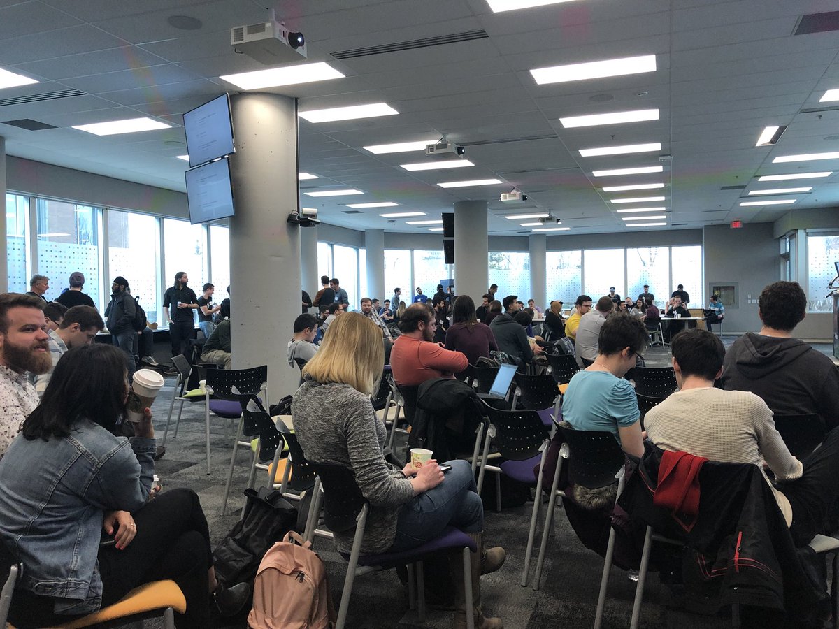 drnugent's tweet image. Lunch at #forwardjs day 1