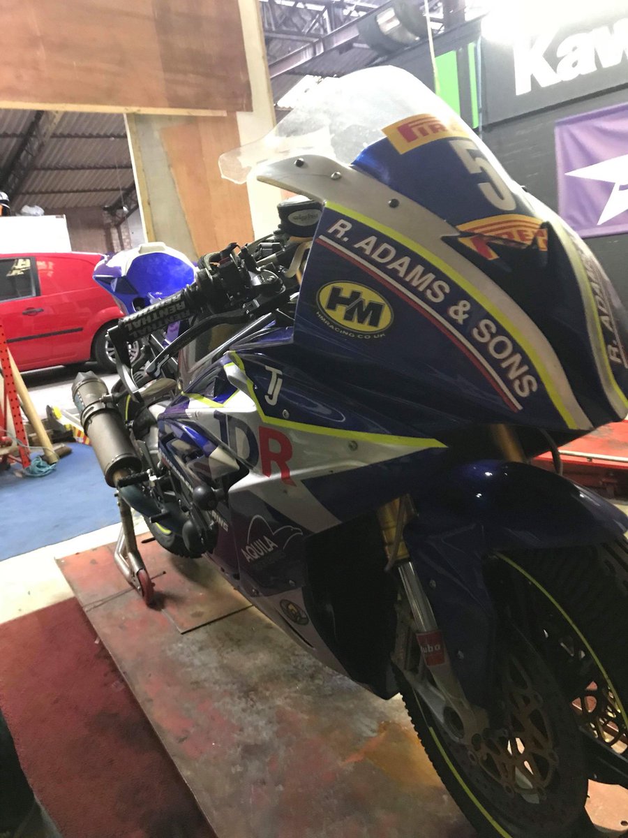 JDR_Racing's tweet photo. A unbelievably huge thanks to @tommypalmer21 at Motoliner for fixing Ashs BMW so quickly! A professional bunch of guys who we can always rely on! Full attendance at @Brands_Hatch for Round 2 @OfficialBSB with @ash_ashbeech @RacerCameron66 @potter_racing 👌🏻🏁 https://t.co/OprvemfGeq