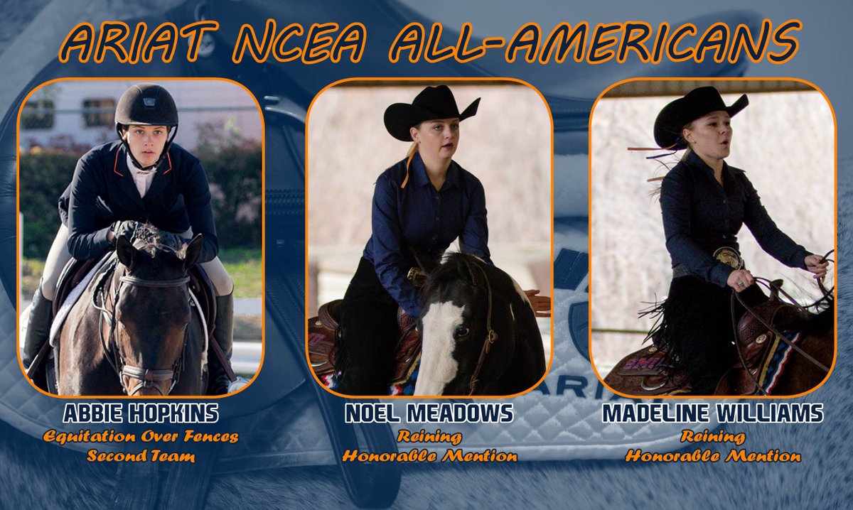 ETHAN_RECLAIM's tweet photo. EQUEST: The Skyhawks produce a trio of Ariat NCEA All-Americans in Abbie Hopkins, Noel Meadows and Madeline Williams! https://t.co/PMshgDA5VW https://t.co/kpZ5EvMO4o