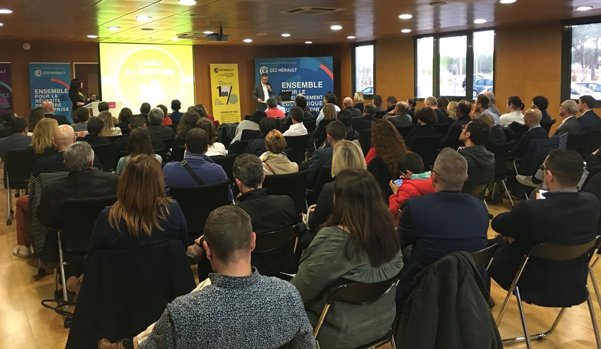 CCIHerault's tweet photo. Ce soir @andredeljarry accueille les nouvelles entreprises de #Montpellier pour leur présenter la CCI Hérault, le partenaire de leur développement !
#connectonsnous #cciherault https://t.co/vNREsE71z7