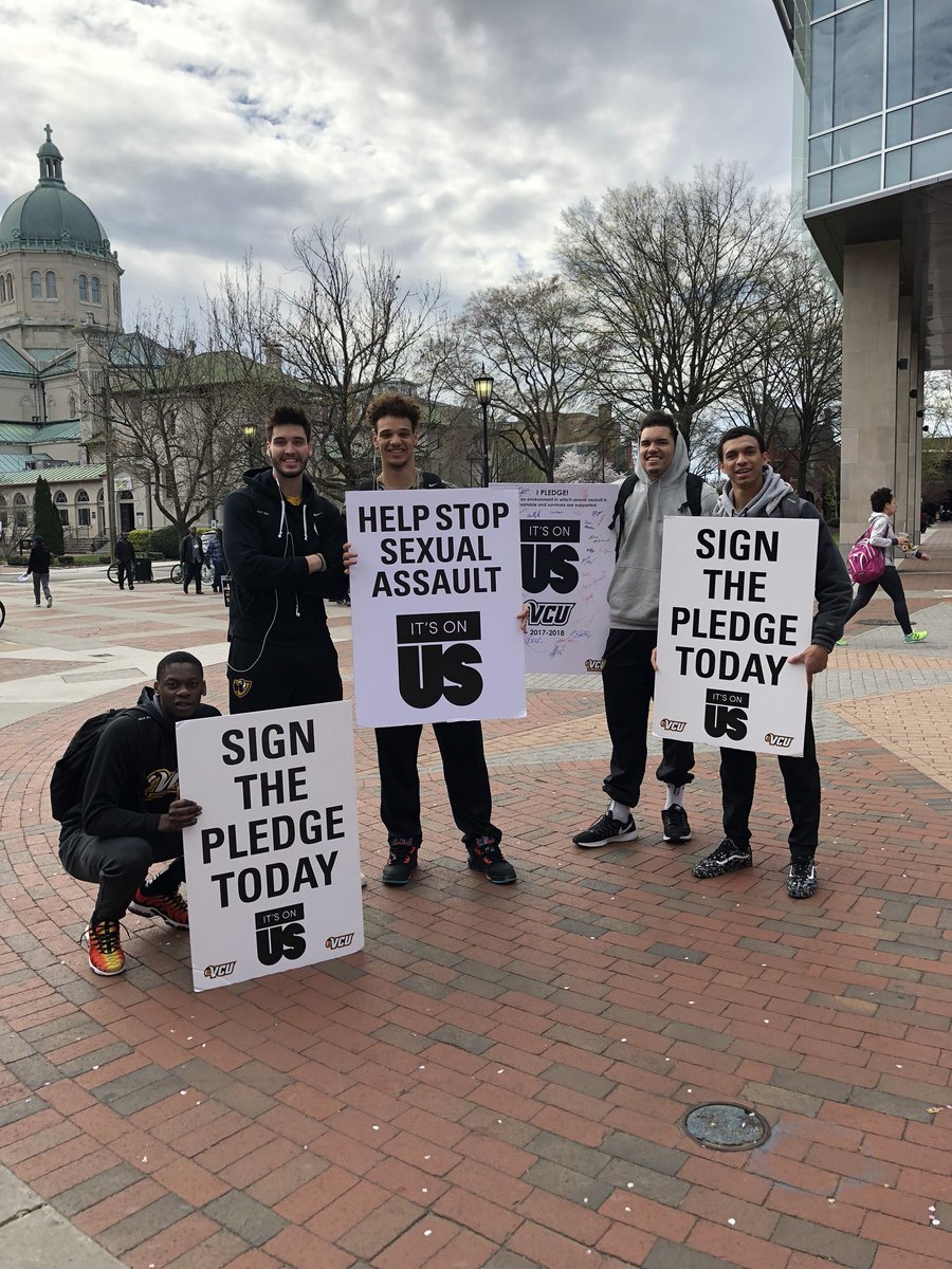 VCU_SASS's tweet image. Thank you to everyone who came out to he compass today and signed the pledge to help stop sexual assault #ItsOnUs