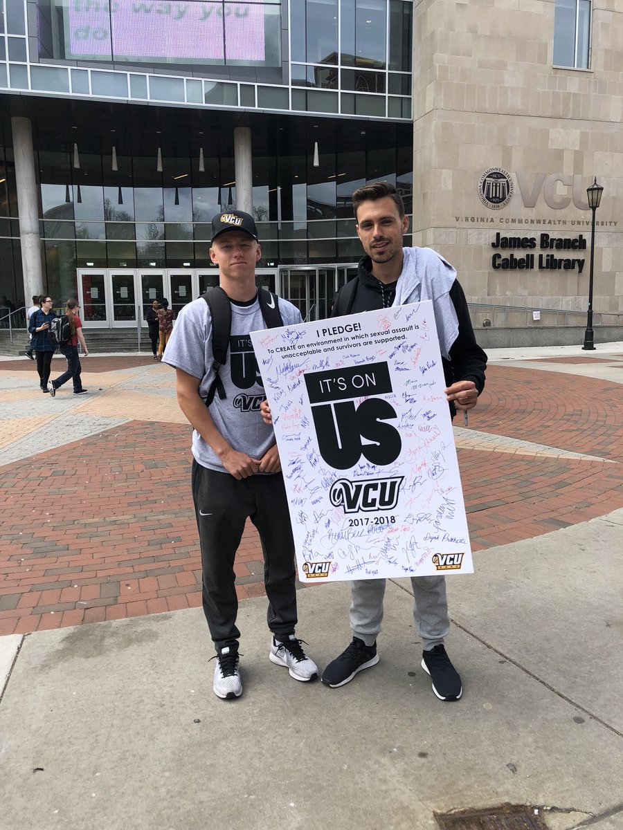 VCU_SASS's tweet image. Thank you to everyone who came out to he compass today and signed the pledge to help stop sexual assault #ItsOnUs