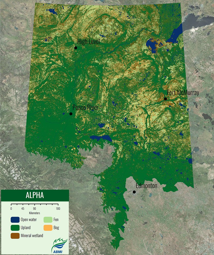 ABbiodiversity's tweet photo. Calling all #cartography lovers! ABMI is excited to announce the release of ALPHA, a new predictive geospatial product available at a 10m resolution for 60% of #Alberta. Learn more here: https://t.co/zGNbmagdV7 @CopernicusEU @ESA_EO https://t.co/Z5iuZOIOIk