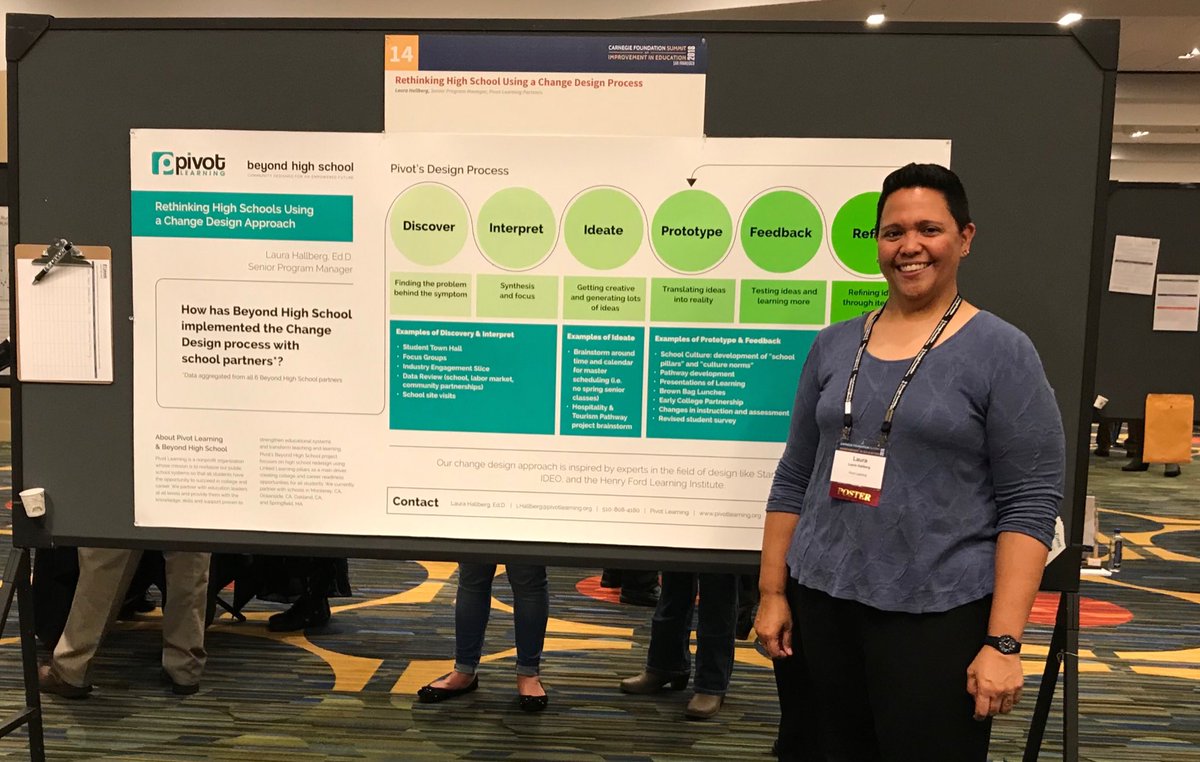 PivotLearning's tweet image. Join us at the #CarnegieSummit to learn about #ChangeDesign in #HighSchool