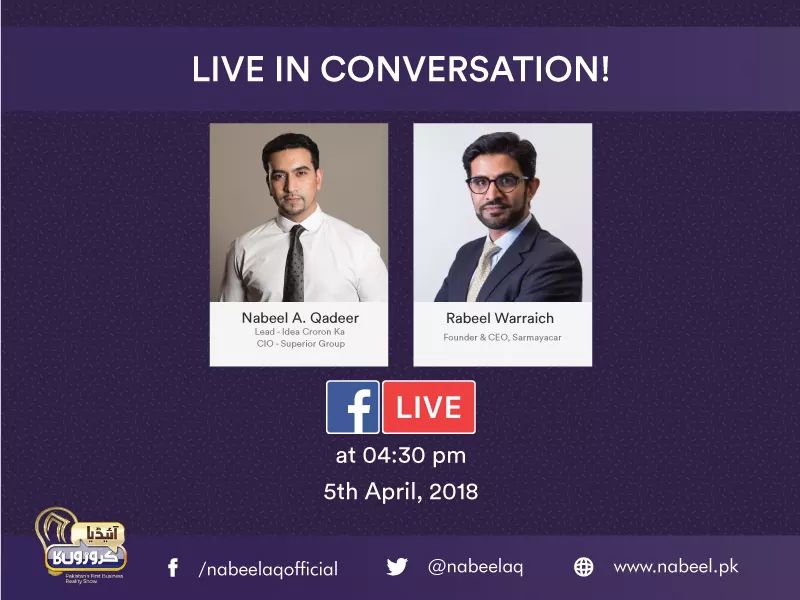 nabeelaq's tweet photo. Looking forward to speaking Live in a one on one candid conversation with yet another investor on @IdeaCroronKa_ &amp; now also a board member of @id92_pk ..

We'll talk about life in general, #startups, #investors &amp; lots more. 

4:30 pm tomorrow!!! 👍 https://t.co/mxFrmLIWMT