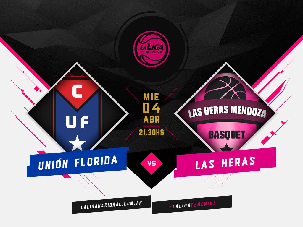 LFBArgentina's tweet photo. 🏀 @UFloridaBasFem - @LHBasquetMza 
📅Miércoles 4 de Abril
⏰21:30 horas
🌎Buenos Aires
🏟️ Estadio Unión Florida
💻En vivo por #LaLigaFemenina Contenidos
👉https://t.co/oJhhIWdIPg (El partido)
📰https://t.co/bywmp7tmap (La previa)
#LaLigaDeTodas https://t.co/rXlNdH9wuJ