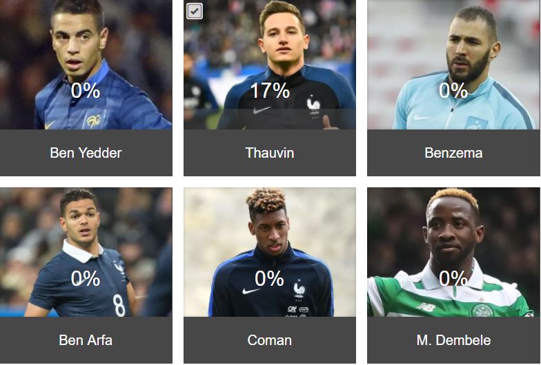 Euro2foot's tweet image. #FiersdetreBleus Composez votre liste des 23 #equipedefrance pour Coupe du Monde 2018 #Football #CDM2018  avec #MBappé, #Benzema, #Pogba...  #Mondial2018