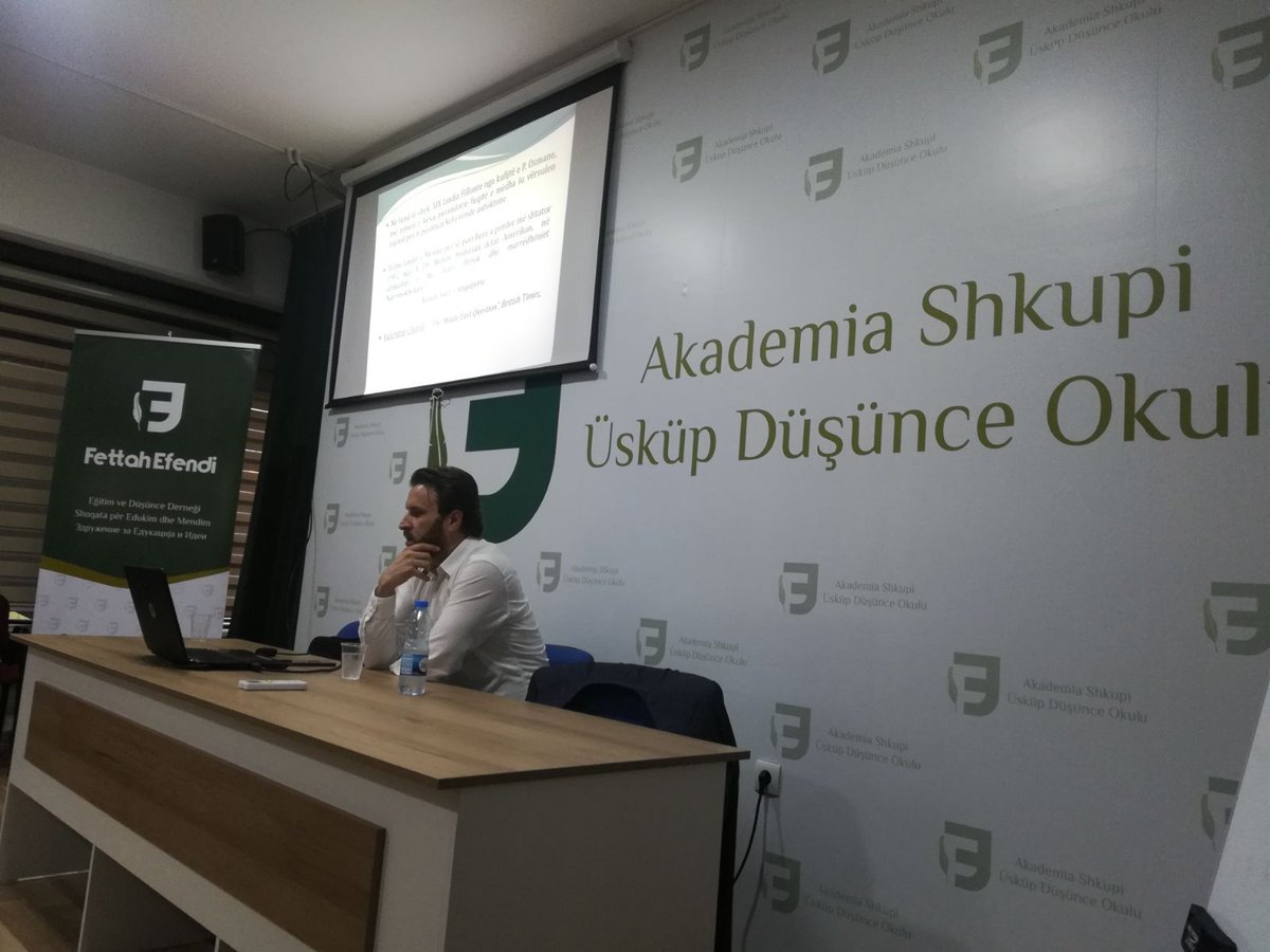 balkanfound's tweet photo. Filluan Seminaret Pranverore 2018 të Akademisë Shkupi me seminarin ''Studime për Lindjen e Mesme'' ligjëruar nga Metin Xhelil.
#akademiashkupi #shkupi #maqedoni #akademi #studime #edukim #mendim #fettahefendi #shqip #balkan #macedonia #capital #skopje #seminar #pranverë https://t.co/zLzOZGsW5e