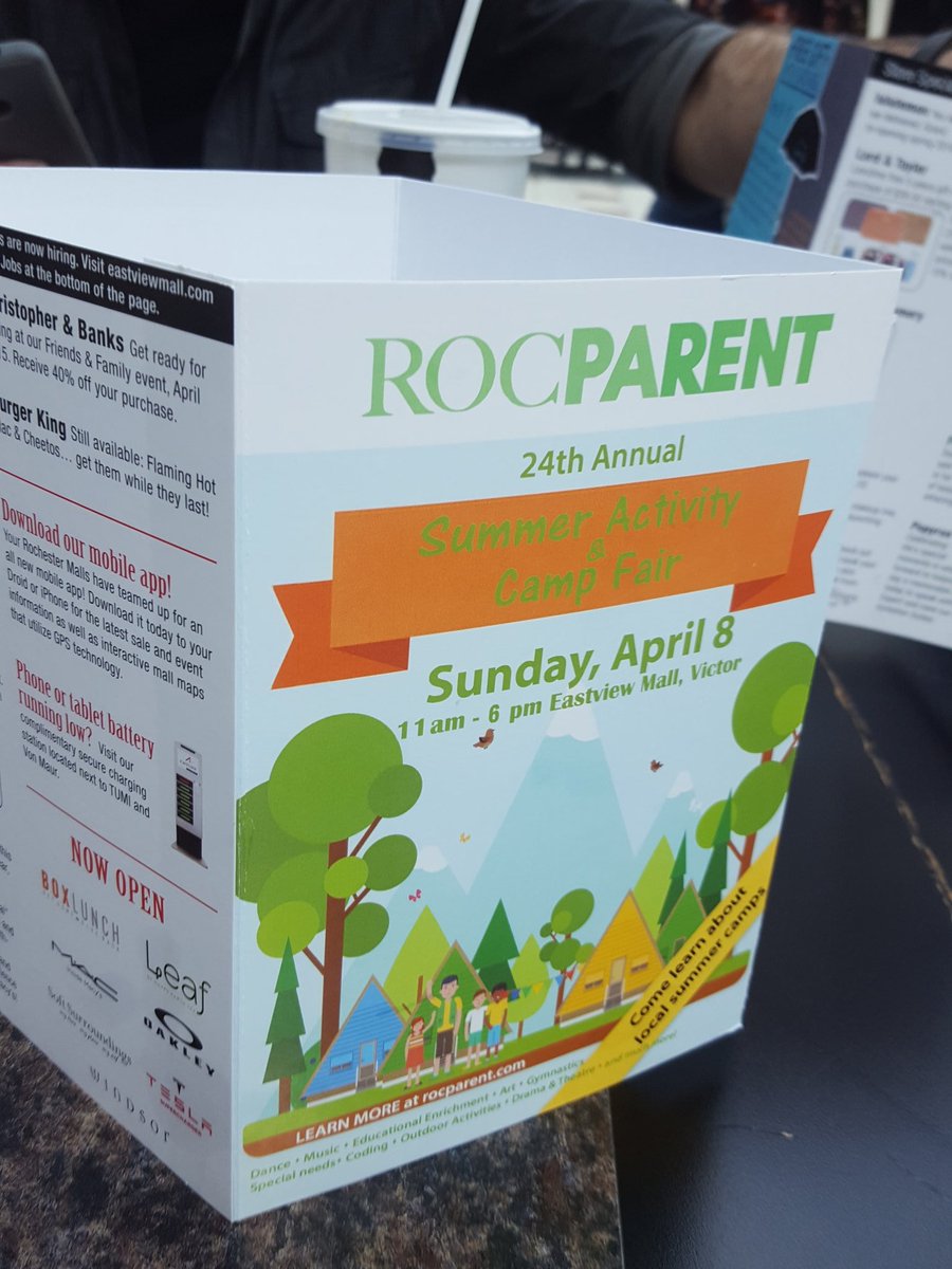 585Kids's tweet photo. This Sunday! Who's ready??

#ROCParent #CampFair https://t.co/jG2heN0XW7