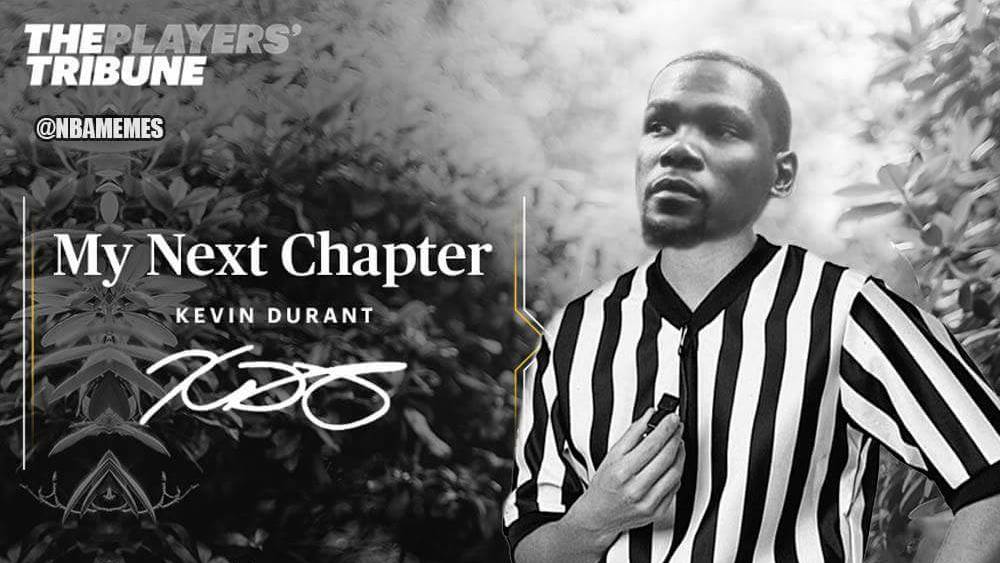 hoopsfocusmemes's tweet photo. Kevin Durant after losing to the refs https://t.co/4ZkQYhiuq2