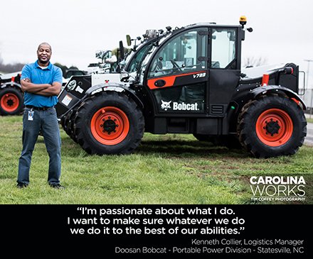 How does Kenneth manage logistics at Doosan Bobcat? 'It's all about team,' he says, plus, 'knowing your craft.' doosanportablepower.com @MfgStories @CentralinaWDB @IredellCountyED @DoosanPortable