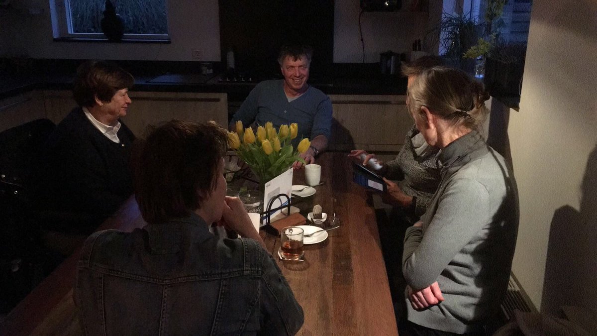 Oud-collega Frits Bruinink 40 jaar in dienst bij <a href="/JarabeeTwente/">Jarabee</a>. Bezocht door enkele oud-Rietzanger teamleden. #dekoalekermisclub