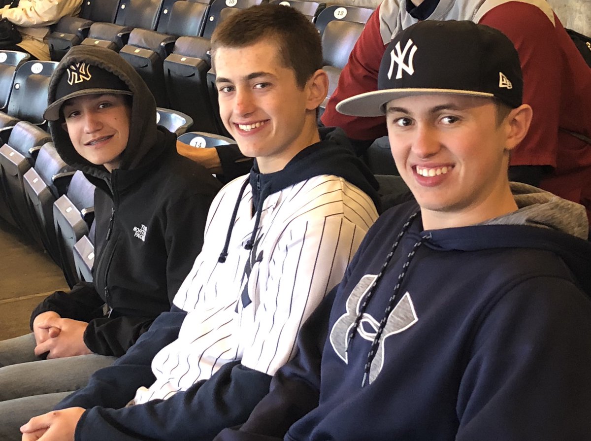 KarenBmom23's tweet photo. Hounds baseball at Yankee Stadium #NBCBaseball https://t.co/4X0MezYFV3