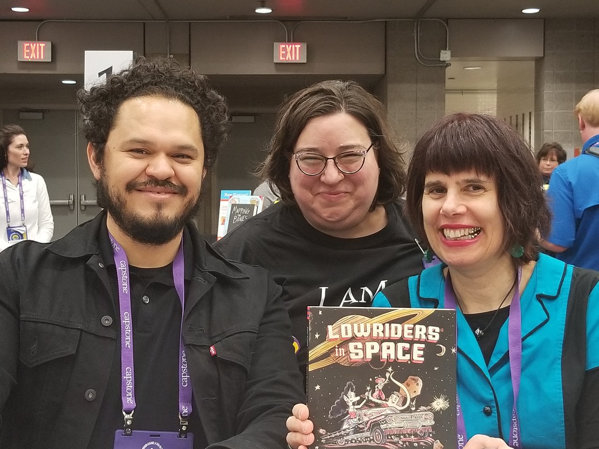 ChristiDiggens's tweet photo. Cathy Camper &amp; Raul III,  best graphic novel duo ever! #txla18 https://t.co/KSdPPdV5gf