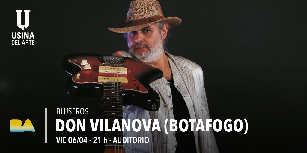 UsinadelArte's tweet photo. ¡Llega la edición de abril de #Bluseros! 🎵 El mundialmente famoso guitarrista Don Vilanova, también conocido como Botafogo, llega a la Usina para regalarnos una noche de blues porteño en estado puro.
VIE 06/04 - 21 h - Auditorio
#Gratis
+ info: https://t.co/RQx6oC8mF3 https://t.co/NoyqJqKFby