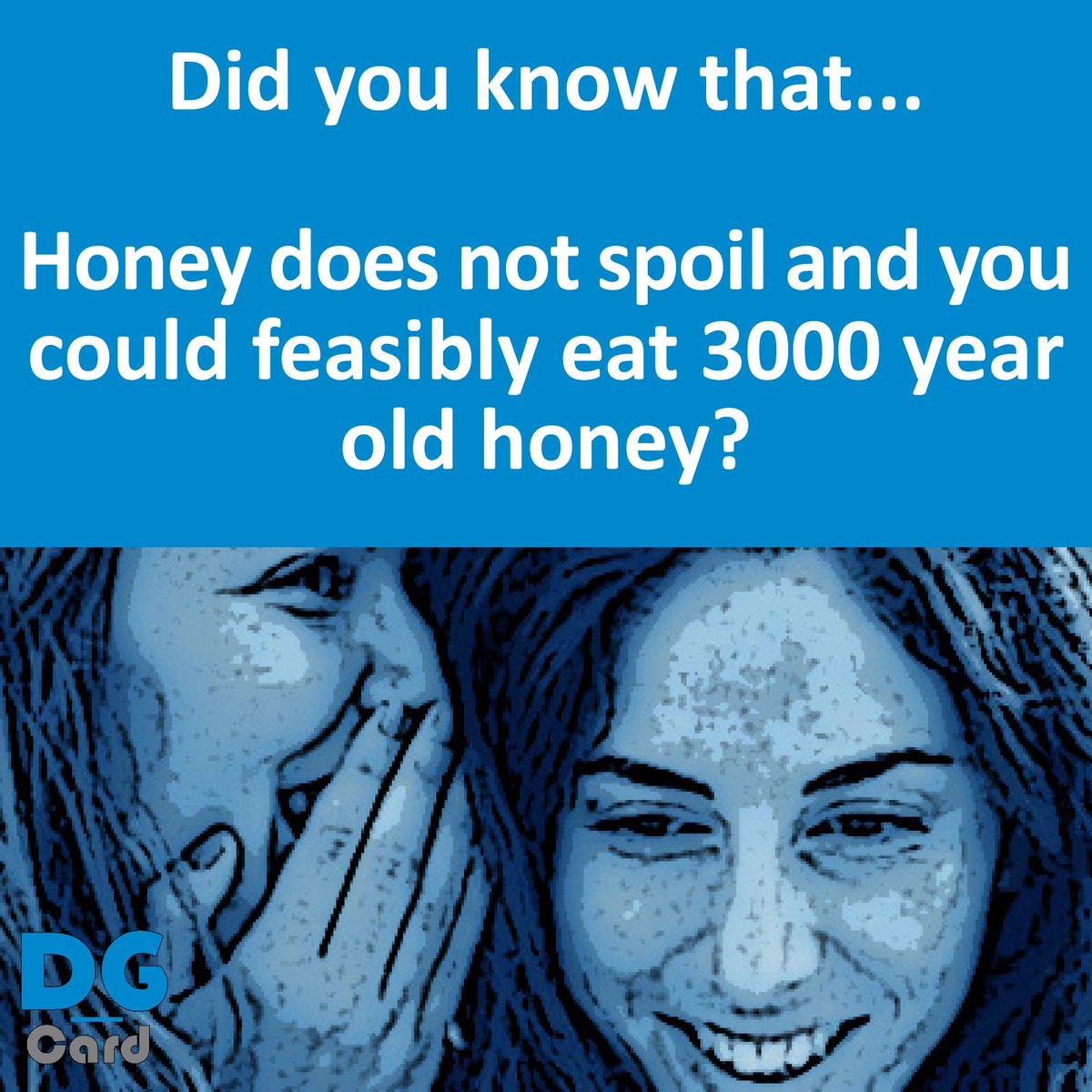 DG_Card's tweet image. @DG_Card Did you know that honey does not spoil and you could feasibly eat 3000 year old honey? #Honey #Nutrition Source: nationalgeographic.com.au/history/honey-…