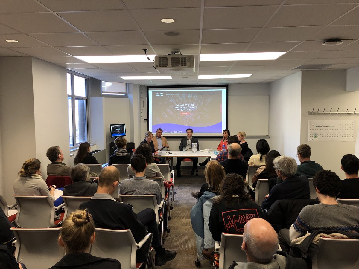 PPEHLab's tweet image. HAPPENING NOW! Post-Carbon Histories in a Fact-Challenged Present with @climate911 @johnhquigley @christinemknapp #BrianBlack @bwiggerson. 5-6:30pm, at Williams 623 (255 S. 36th Street) with a free reception on-site to follow. #DataRefuge #PennTeachIn #WeAreStillIn