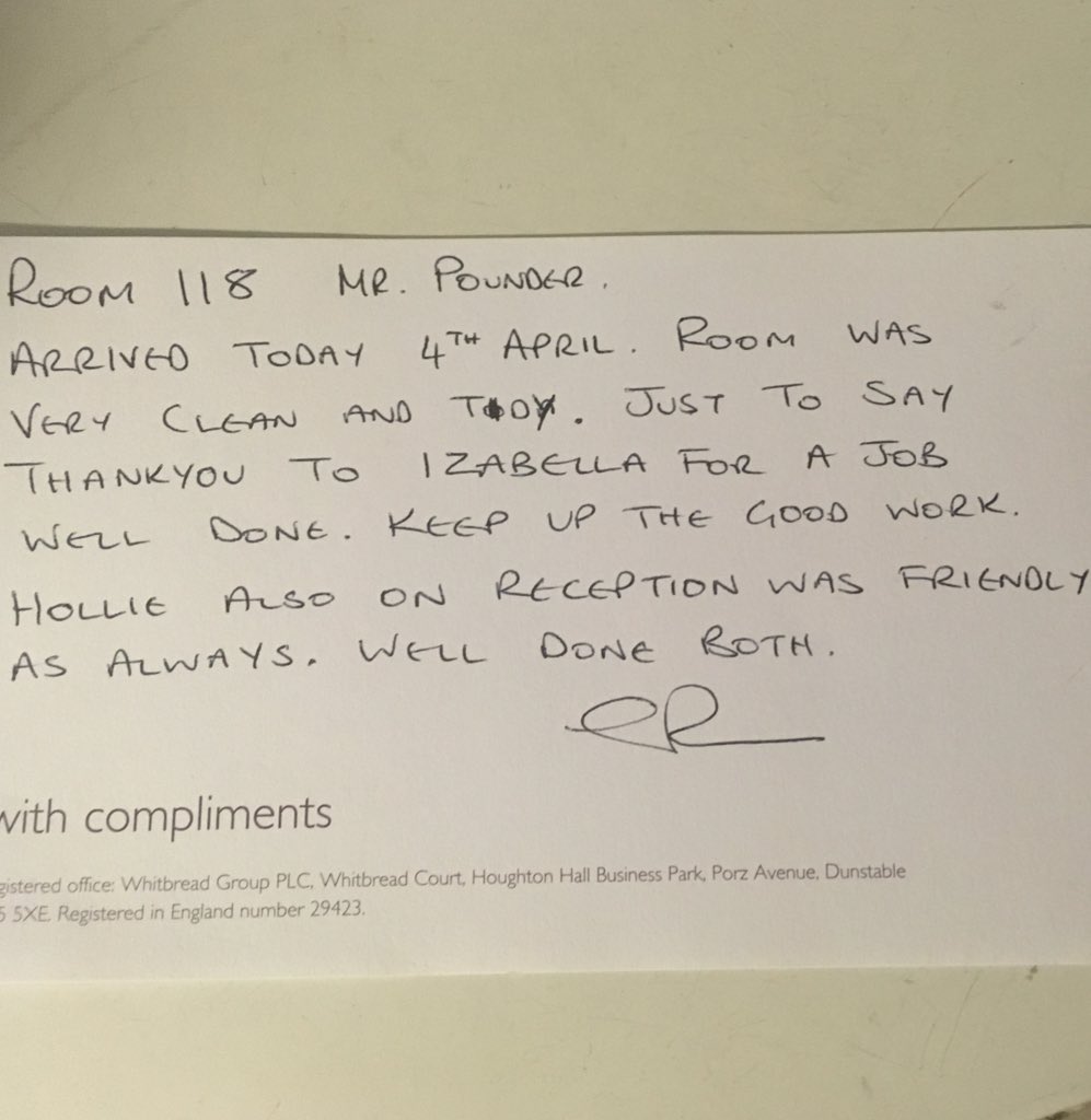 Fantastic feedback for Izabella &amp; Hollie tonight! <a href="/SDEBDD/">simon ewins</a> <a href="/AndyFr4ncis/">AndyFr4ncis</a> <a href="/CatherineSmi2/">Catherine smith</a> #northernhospitality