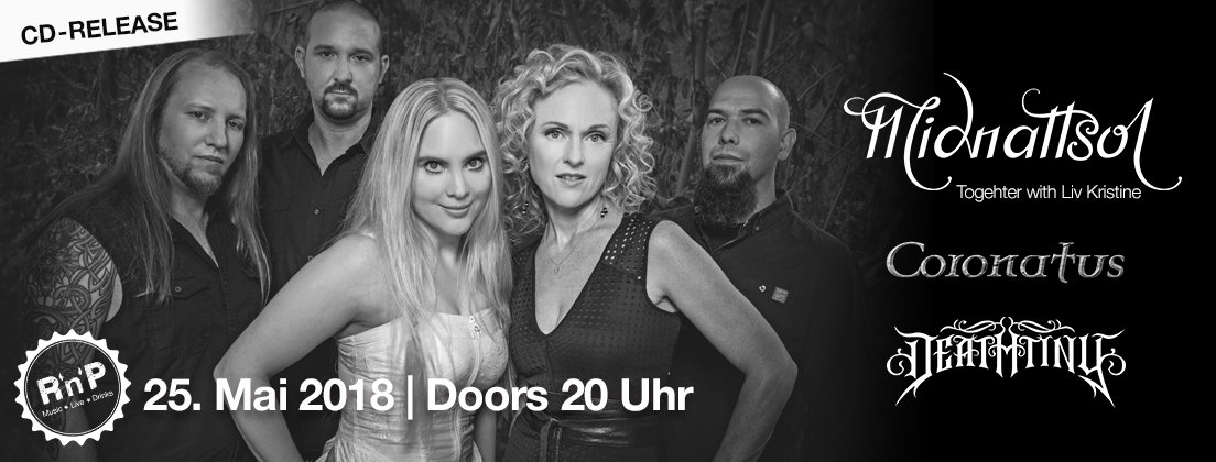 Midnattsol_Band's tweet photo. Check out 'MIDNATTSOL (CD-Release) + Support // RnP Wiesloch' https://t.co/XC5qH4yLmo  via @xingevents_gmbh https://t.co/4DUv4181U7
