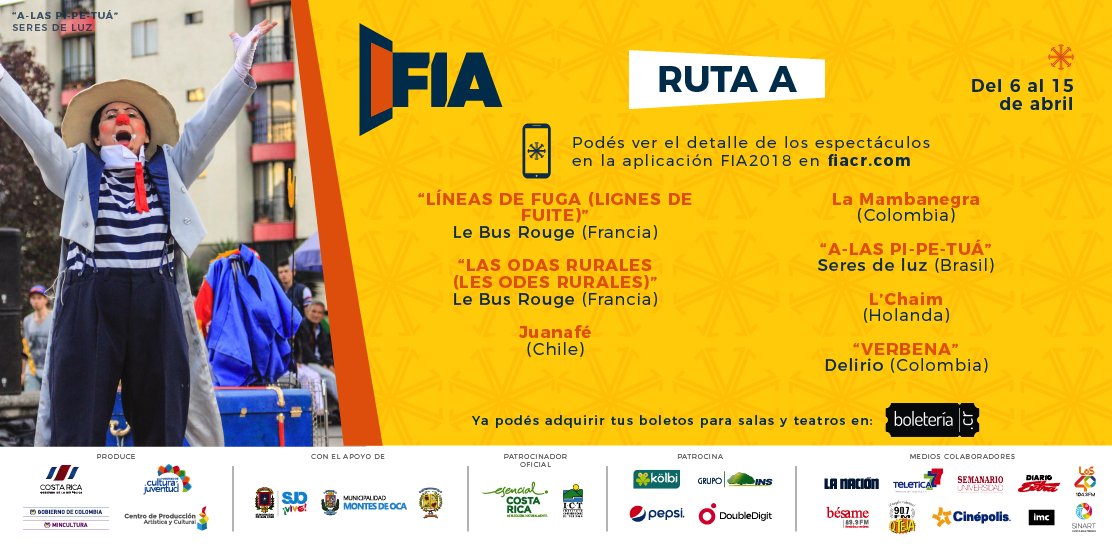 CPAC_CR's tweet photo. Las rutas de programación del #FIA2018 te ayudarán a elegir tus espectáculos favoritos según las temáticas de tu interés. ¡Si lo tuyo es bailar, esta ruta es para vos! 
*Ingresá a https://t.co/QUPRBtxA7z para más detalles
*Más información al 2258-1522 https://t.co/UNuRZhsUqI
