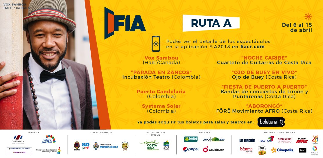 CPAC_CR's tweet photo. Las rutas de programación del #FIA2018 te ayudarán a elegir tus espectáculos favoritos según las temáticas de tu interés. ¡Si lo tuyo es bailar, esta ruta es para vos! 
*Ingresá a https://t.co/QUPRBtxA7z para más detalles
*Más información al 2258-1522 https://t.co/UNuRZhsUqI