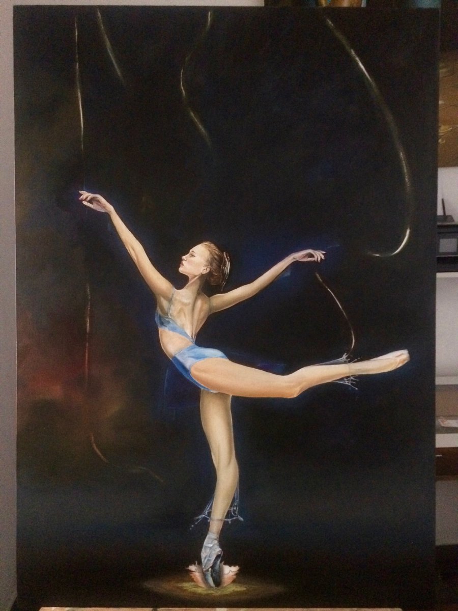 Work in Progress painting “Ballerina” oil on canvas. #painting #paint #art #oilpainting #danca #ballet #ballerina #oleosobretela #arte #bailarina #dança #arterealista👨‍🎨