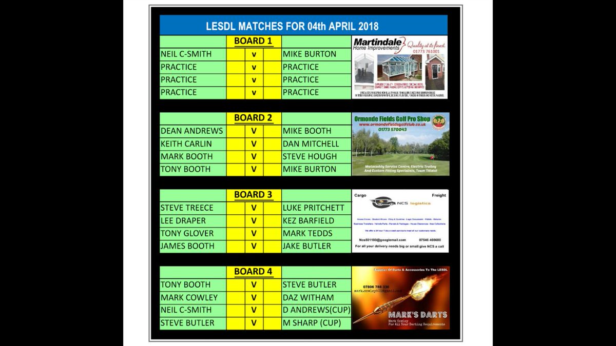 Almost game time, here's tonight's order of play #lovethedarts