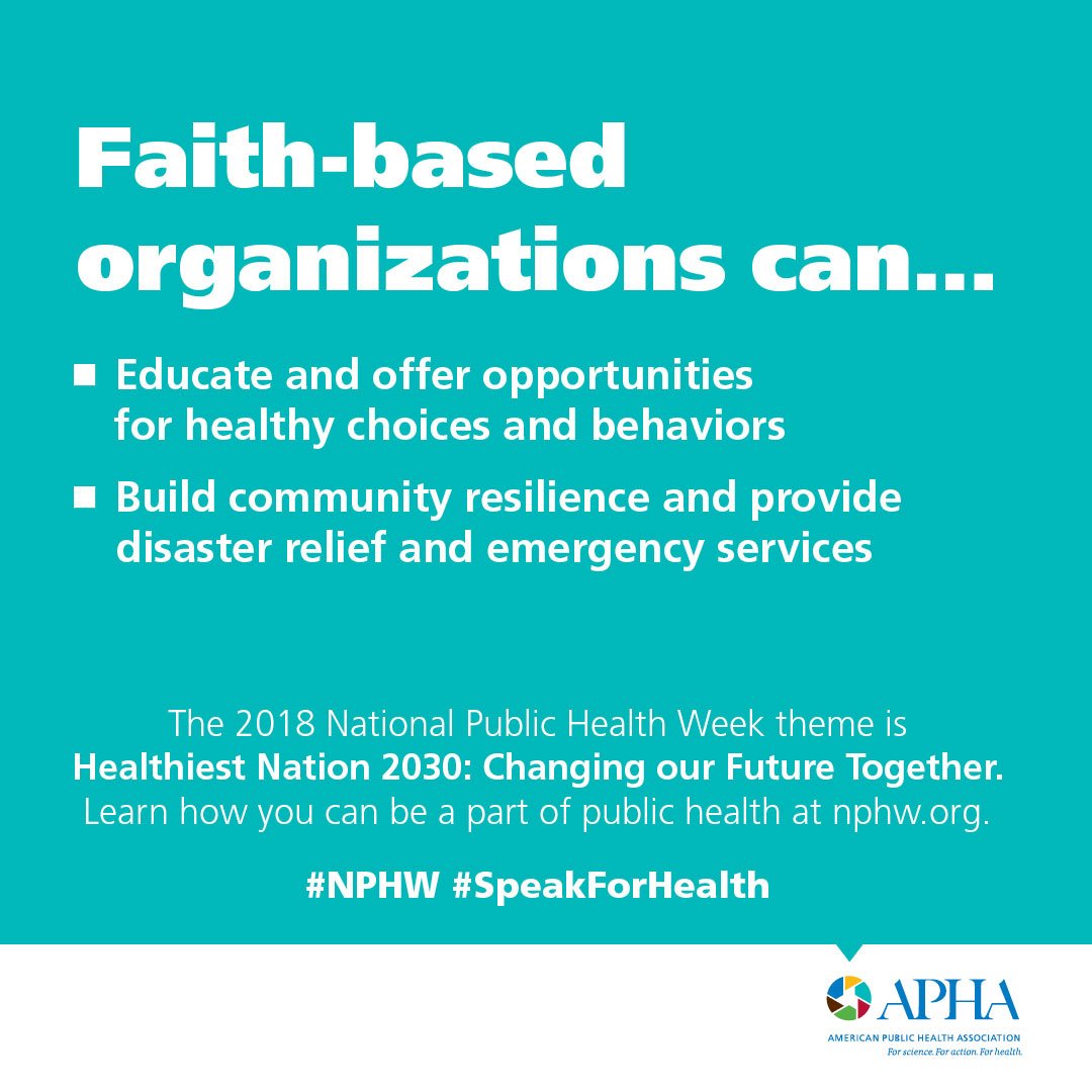 BENUMPHSAP's tweet photo. It's NATIONAL PUBLIC HEALTH WEEK! 

The theme is "Healthiest Nation 2030: Changing Our Future Together".

Wondering what you can do?

#NPHW2018 #APHA #BENU #PUBLICHEALTH

American Public Health @NPHW National Public Health Week https://t.co/764Yc1IoZb
