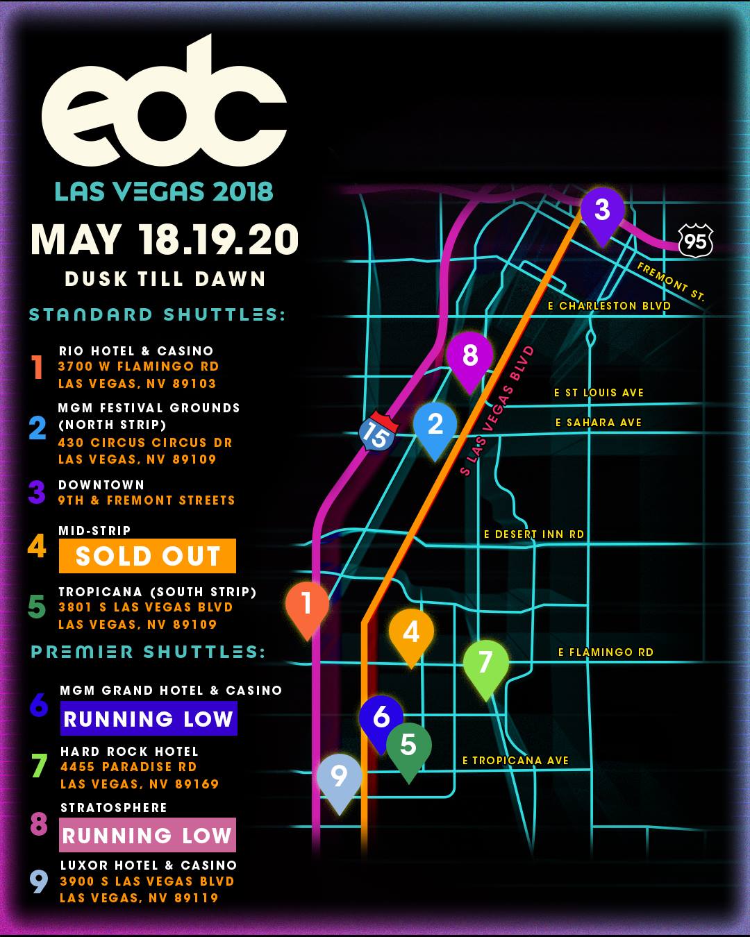 EDC Shuttles (EDCLVshuttles) / Twitter