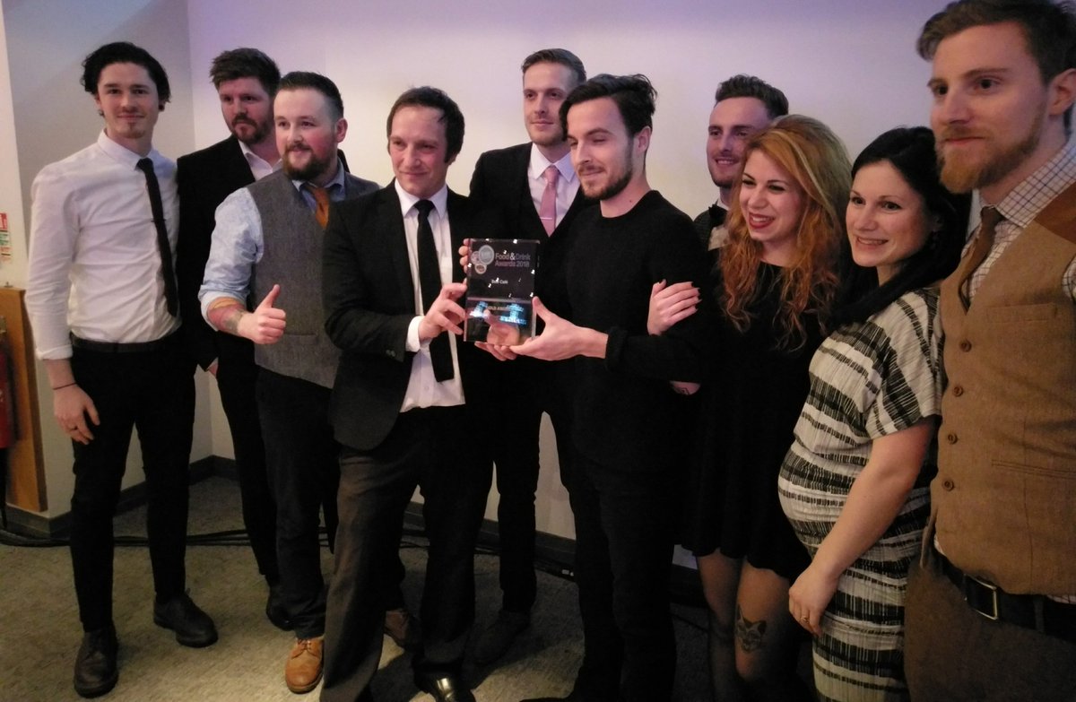 TasteCheshire's tweet image. Jaunty Goat, Chester, wins Best Cafe #tcawards