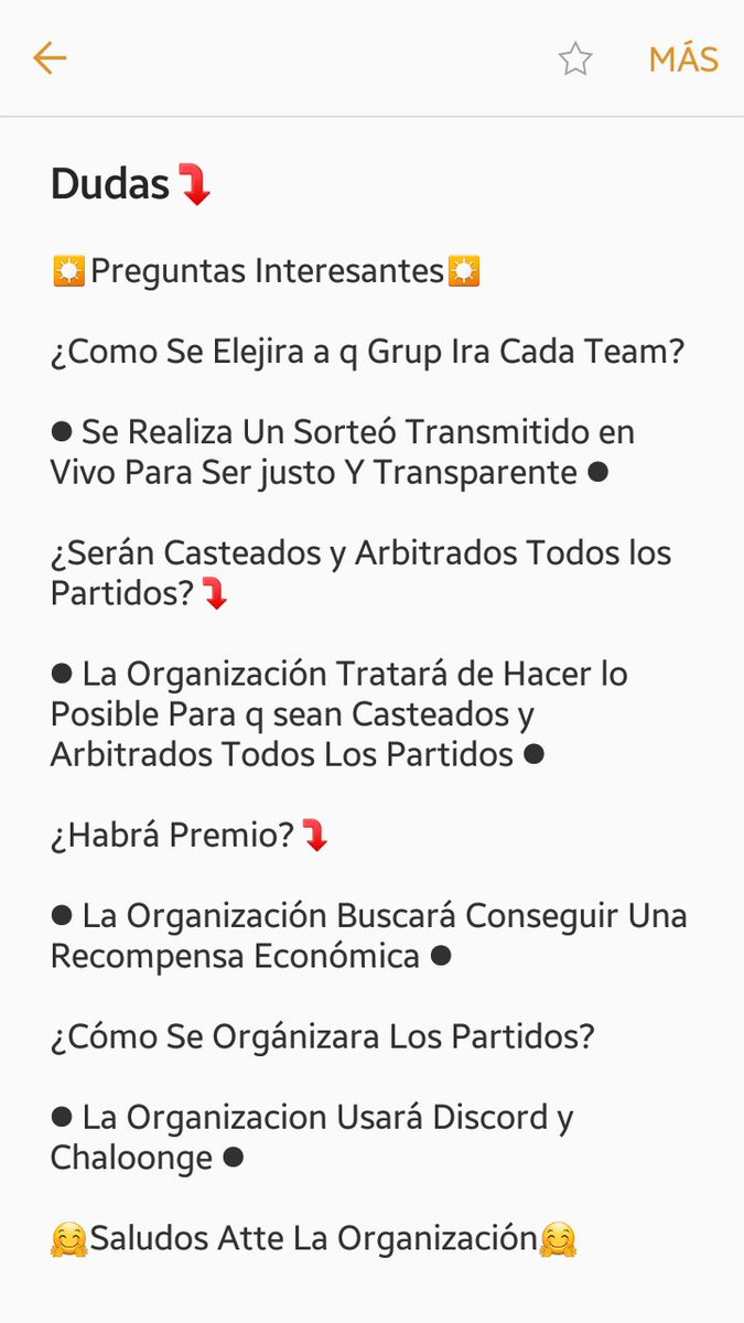 🔥Mundial CR 2018🔥
⚔️Abre Sus Puertas⚔️
💎32 Equipos💎
💎Formato RPL💎
💎Fase De Grupos💎
👤Casteada y Arbitrada👤
- Cada Equipo Representara un Pais
👀Requisitos Para Entrar👀
👑Seguirnos👑
- Seguir a
@Emiclashroyale 
@MenteSuicidatm 
Pedir 30 RTS
Abajo Los Demas Requisitos