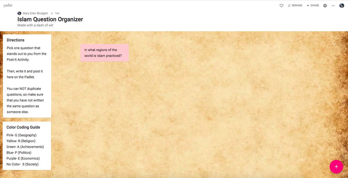 WorldTeacher207's tweet image. Padlet offers an interactive way to integrate technology into your social studies classroom. #socstudme #padlet #socialstudiestech

Thanks to @madisonteacher and our Social Studies Leadership Cohort, I was able to get this idea from another teacher in the group. #teamwork