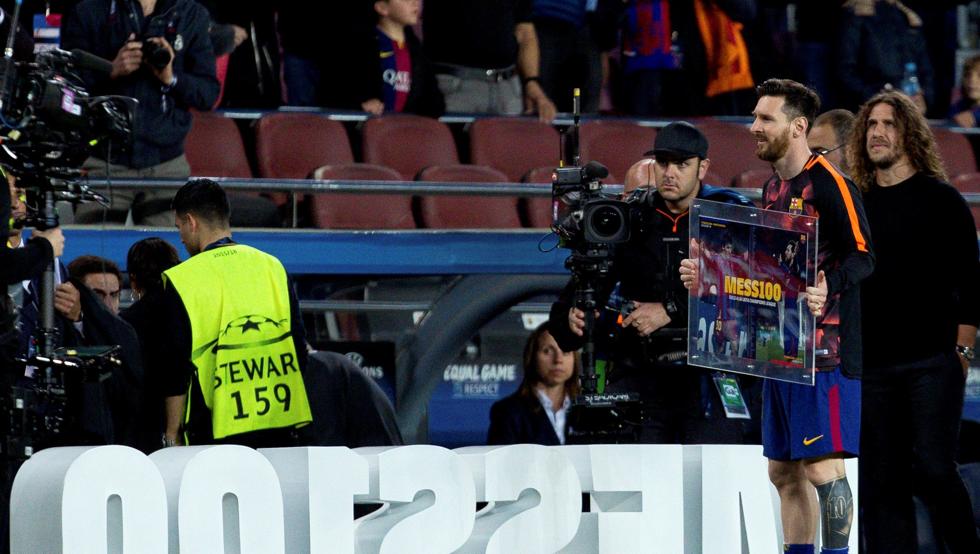 Barcelona_MD's tweet image. Homenaje a Messi por sus 100 goles en Champions mundodeportivo.com/futbol/fc-barc…