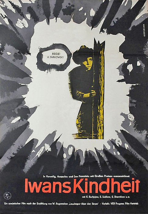 studiotstella's tweet photo. German poster for "Ivan's Childhood" - 1962 by #WernerGottsmann #AndreiTarkovsky https://t.co/9mcoVd7qIO