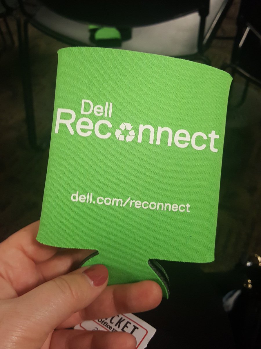 Katie_Green's tweet photo. Excited to attend a panel session today with the "Women in Sustainability" at @DellTech talking about the #DellReconnect program and all the great #ReduceReuseRecycle programs we do here!  @TrisaDellCRO @carlyjeane @JenniferatDell Cris Villanueva and @andrea_falkin #DellWIA https://t.co/H2VJnwDc8A