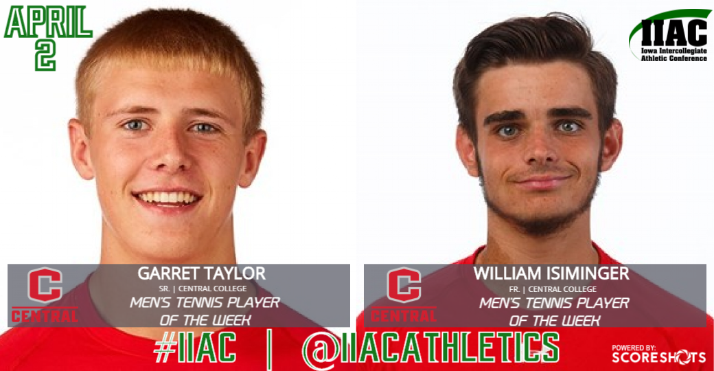 AmerRiversConf's tweet photo. @centralmtennis Taylor & Isiminger Named @IIACathletics Tennis Players of the Week. https://t.co/hNNypH6HGM #IIACmtn https://t.co/r2qyFsBiLg