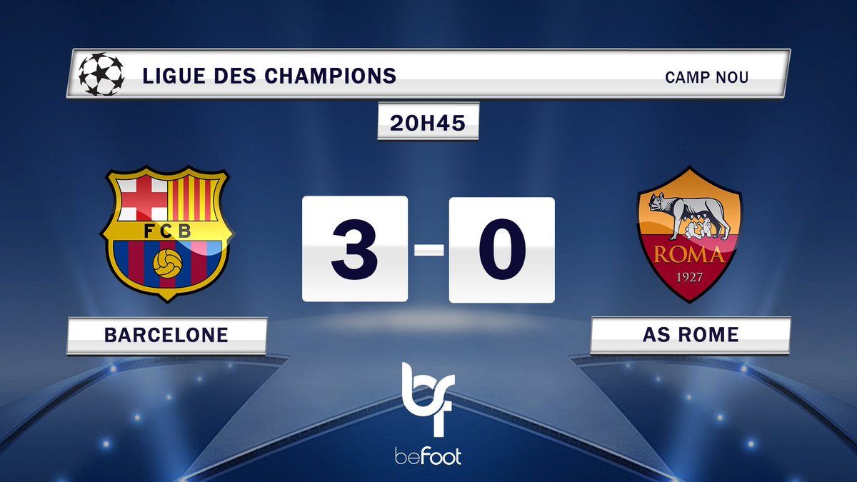 _BeFootball's tweet image. (⏱ 59') ⚽️ BUUUUTT DE PIQUÉ !!!

Barcelone  3-0  AS Rome