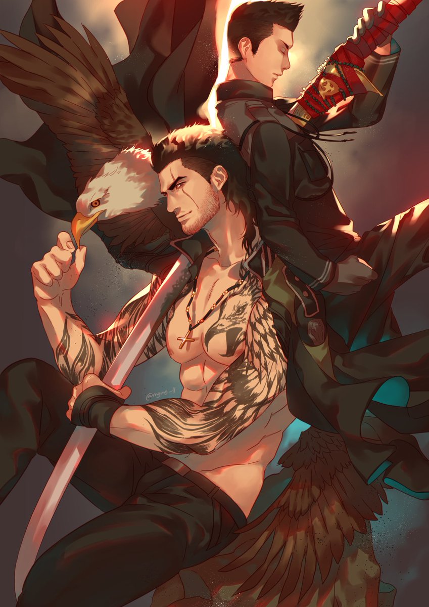 Past-present series, the full set. I had fun drawing these! I'll be back with another series in the future.