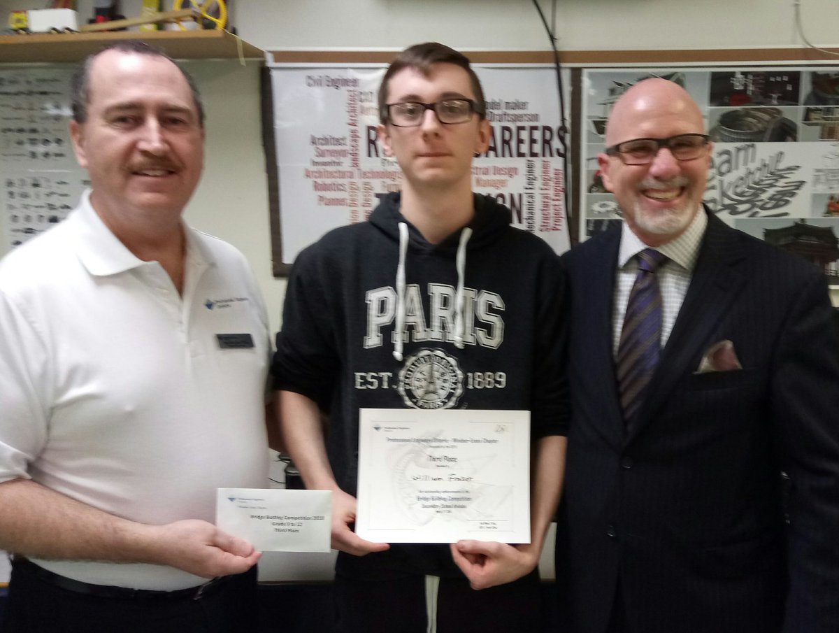 designteacher1's tweet image. @CCHcomets Design students receiving their awards for top finishes in the @PEO_HQ bridge building competition last month. 
#designclassrocks
#cchtech
@WECDSB