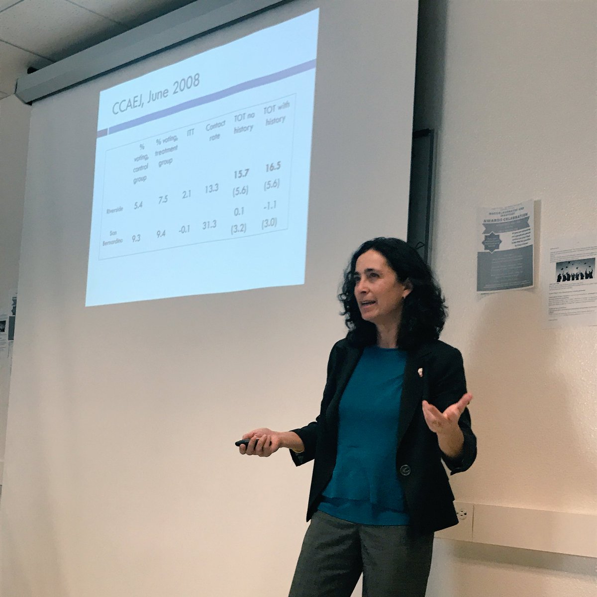 mgcsphd's tweet photo. Such great turnout! Thanks @profmichelson for a wonderful talk on #Latino #GOTV research. #baynetwork #BARI #local #smartypants https://t.co/ae5sFCkBMk